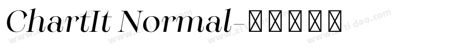ChartIt Normal字体转换